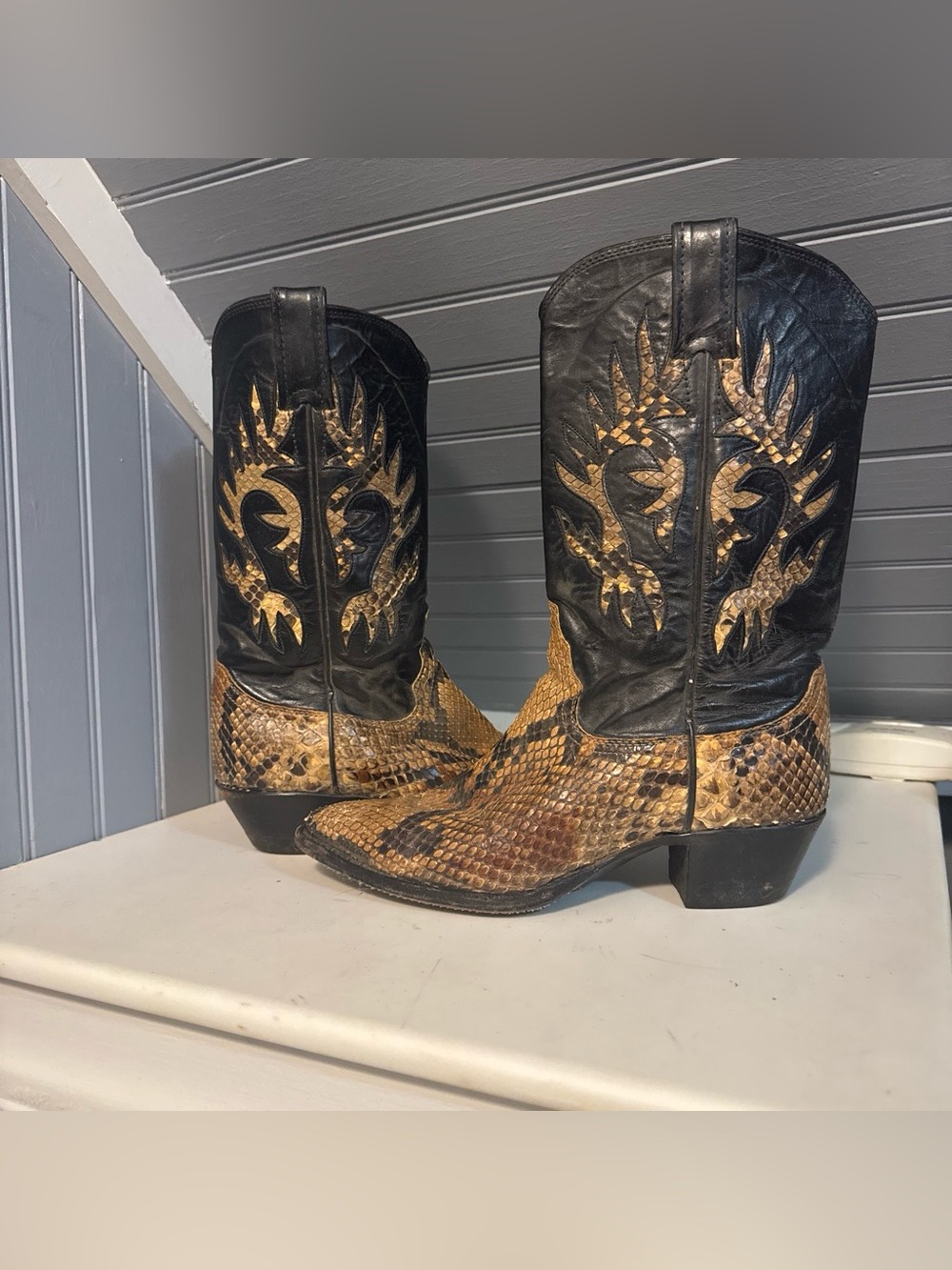 Justin Boots Python Snake Boots